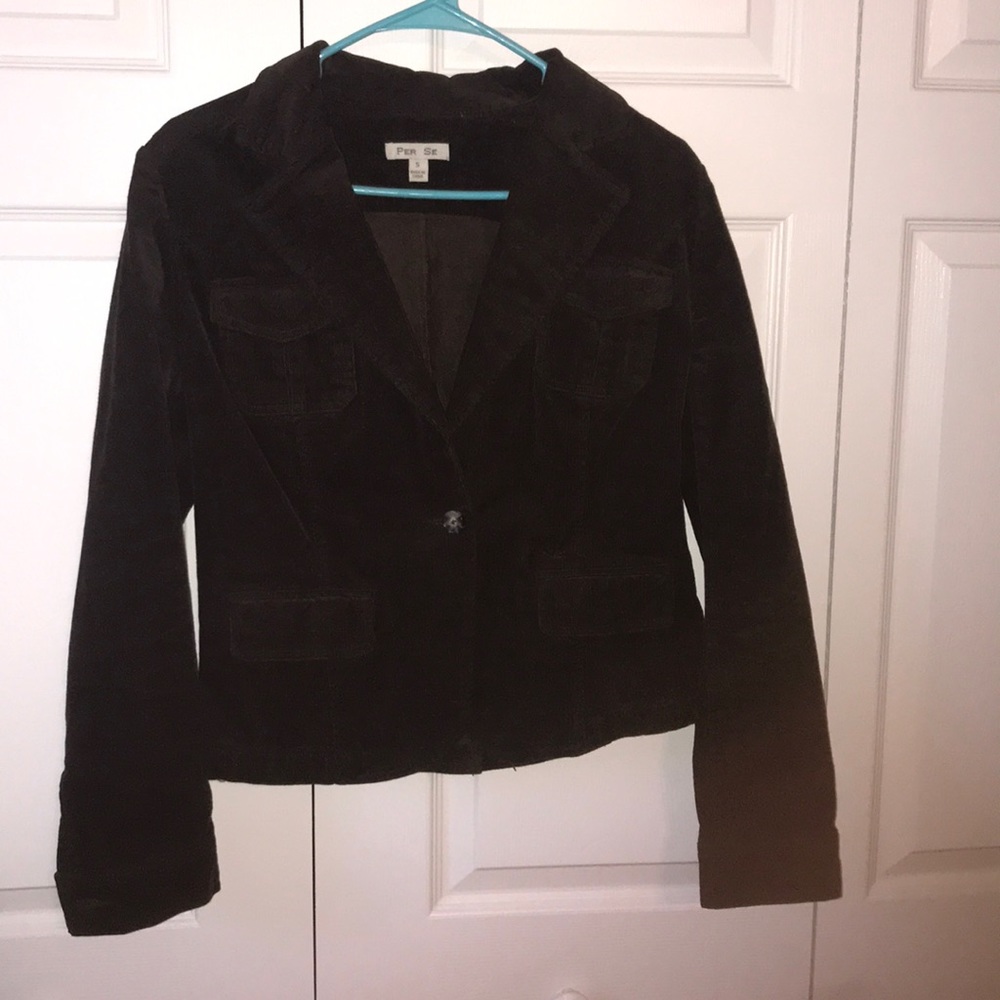 Chocolate Brown corduroy blazer size S
